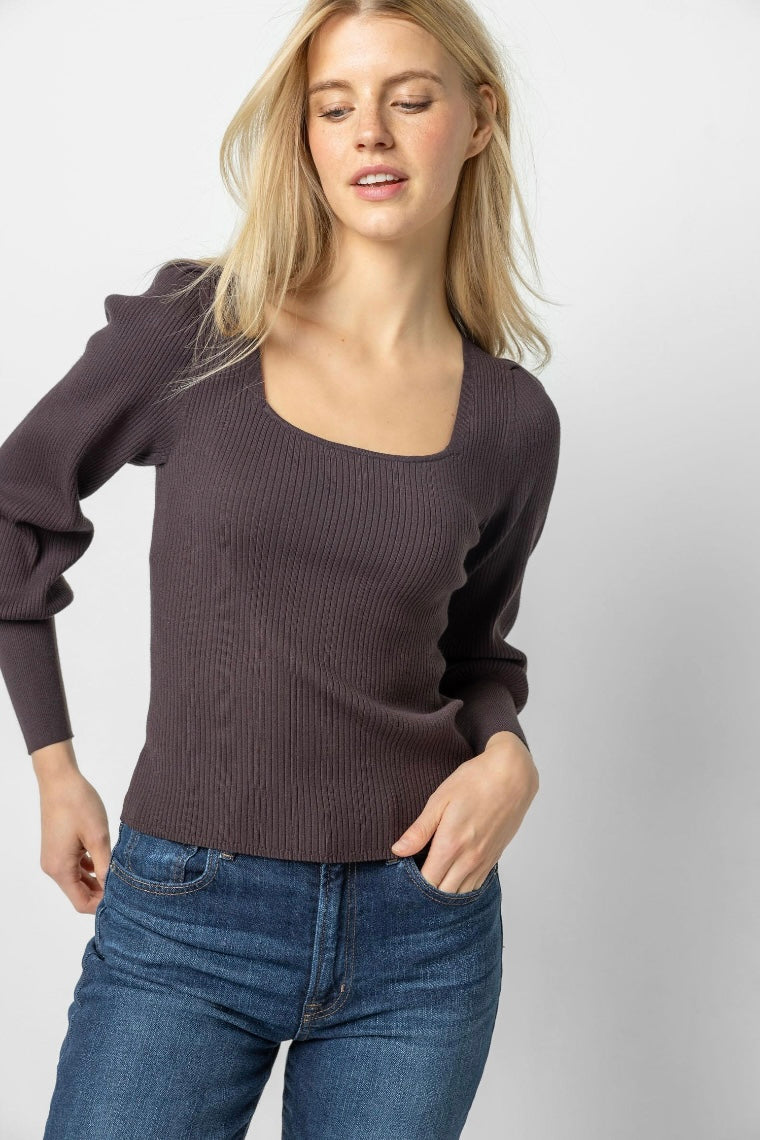 Full Sleeve Square Neck Sweater