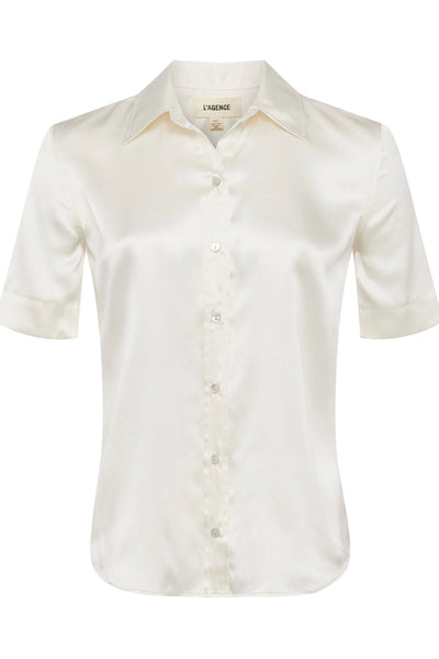 ELLAH Short Sleeve Blouse Ivory