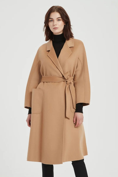 Classic Wrap Coat (Camel)