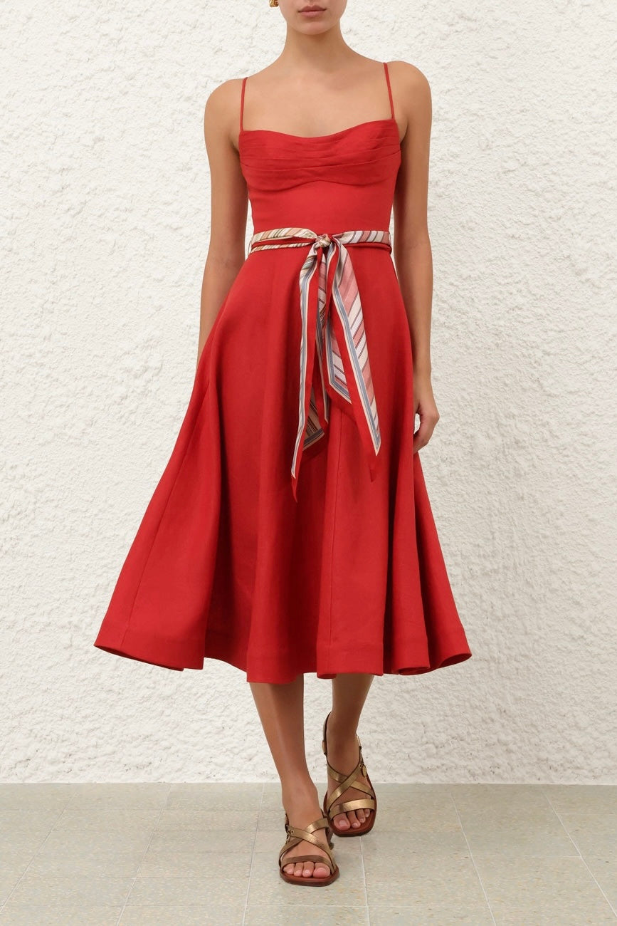 Rebellion Tuck Midi Dress