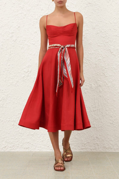 Rebellion Tuck Midi Dress