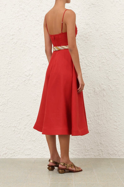 Rebellion Tuck Midi Dress