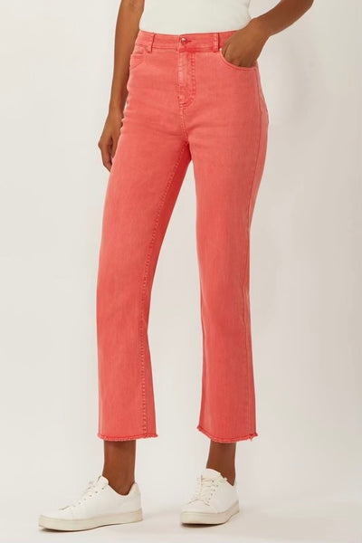 LA CIENGA Straight Leg Jean Scarlet