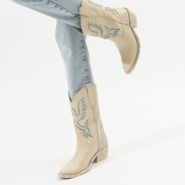 AUSTIN Boot Ivory Multi