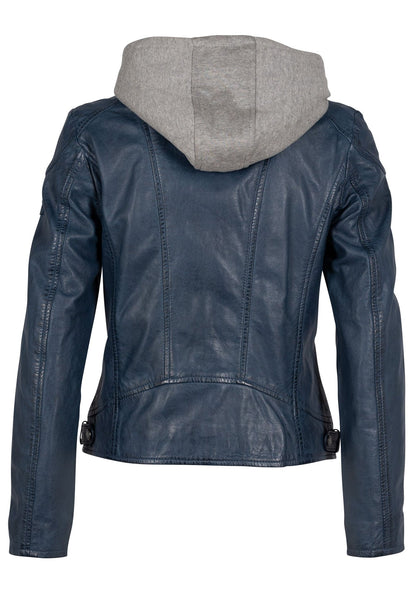 Leather Jacket W/ Removable Hoodie