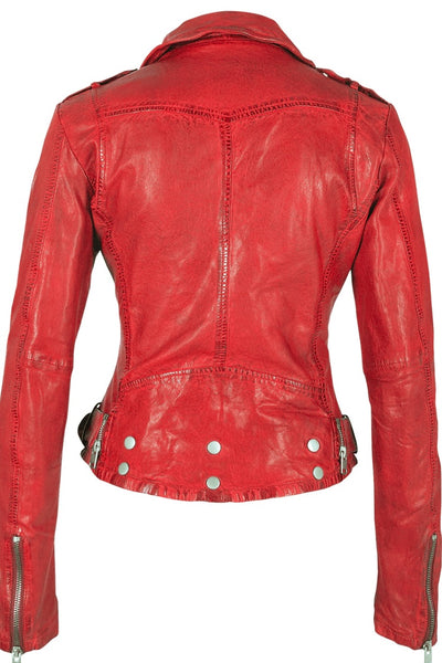 Leather Jacket W/ Removable Belt