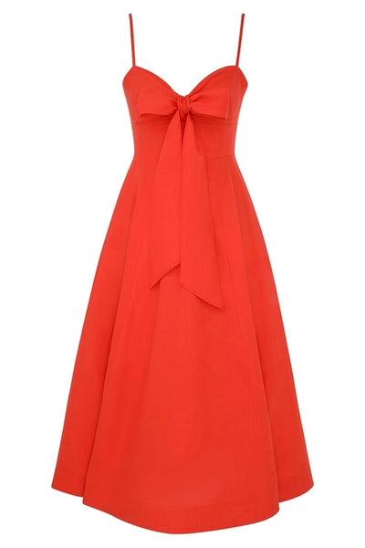 Crush Tie Front Midi Dress