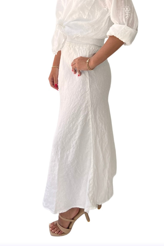 TANYA Linen Twill Skirt