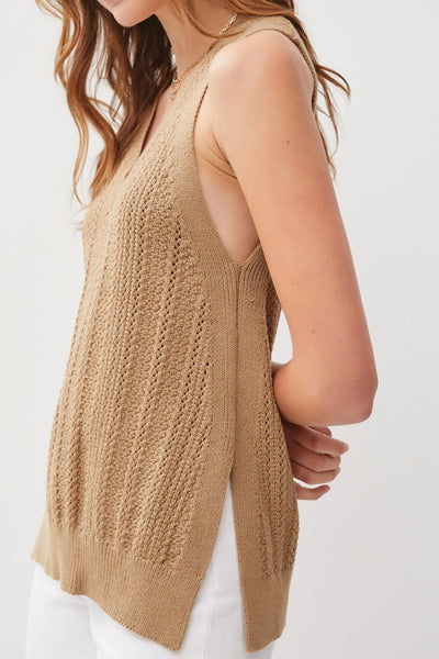 V-Neck Tank Sweater