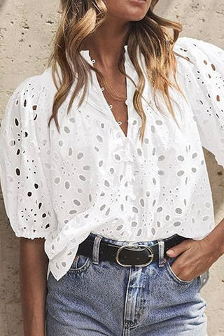 Eyelet Blouse