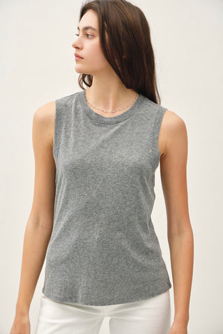 Heathered Tank Grey