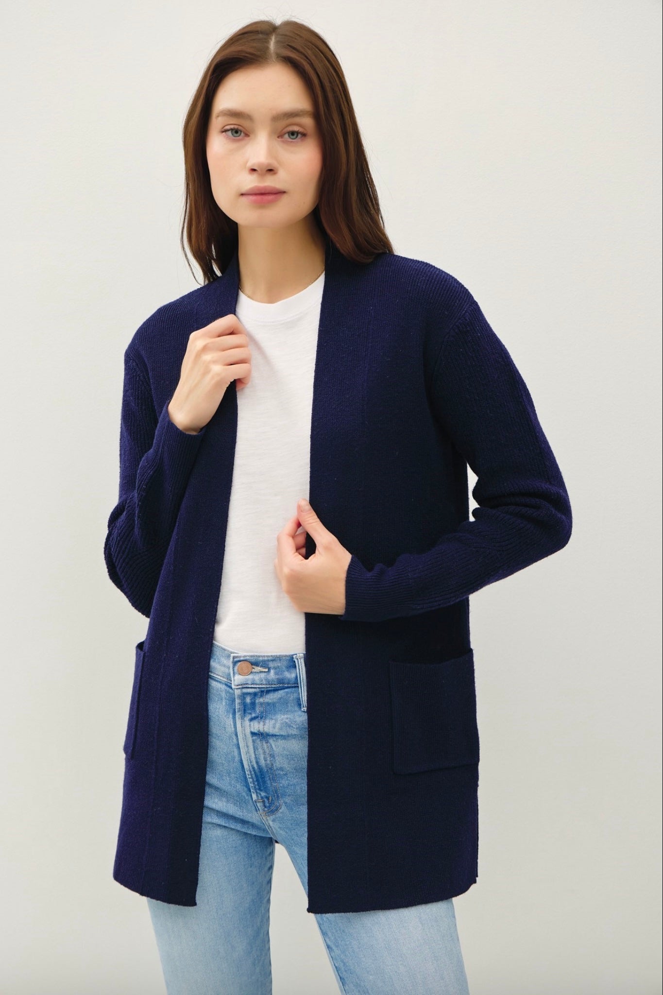 Sweater Cardigan W/Pockets