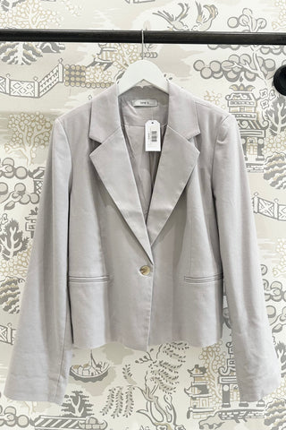 Cropped Blazer Pewter