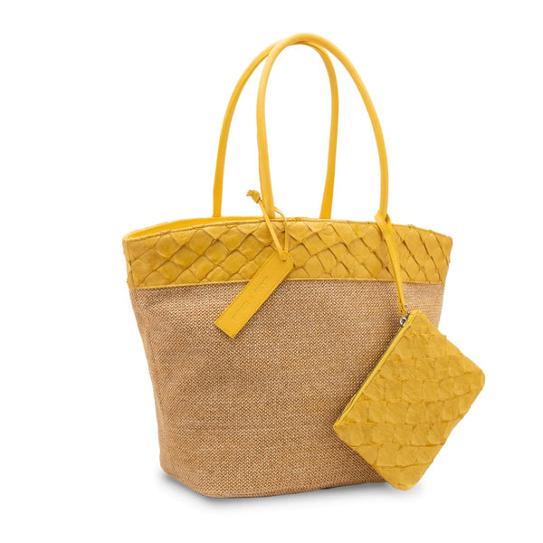 RIO Raffia Beach Bag Yellow