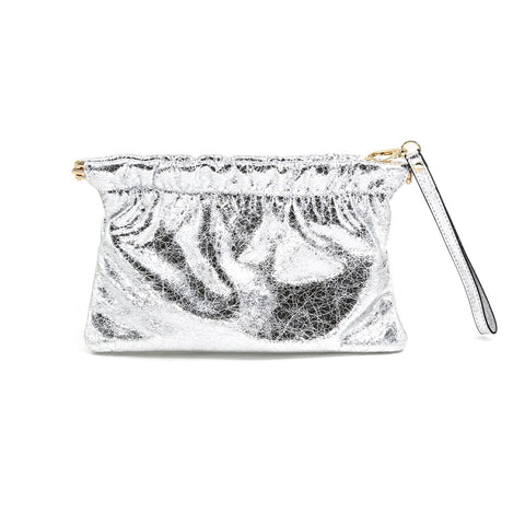 Metallic Clutch Silver