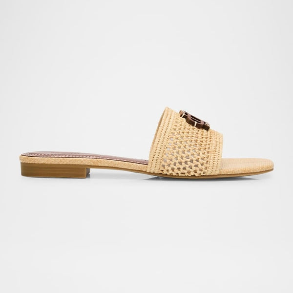 DELPHI Raffia Flat Sandal