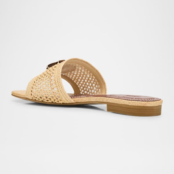 DELPHI Raffia Flat Sandal