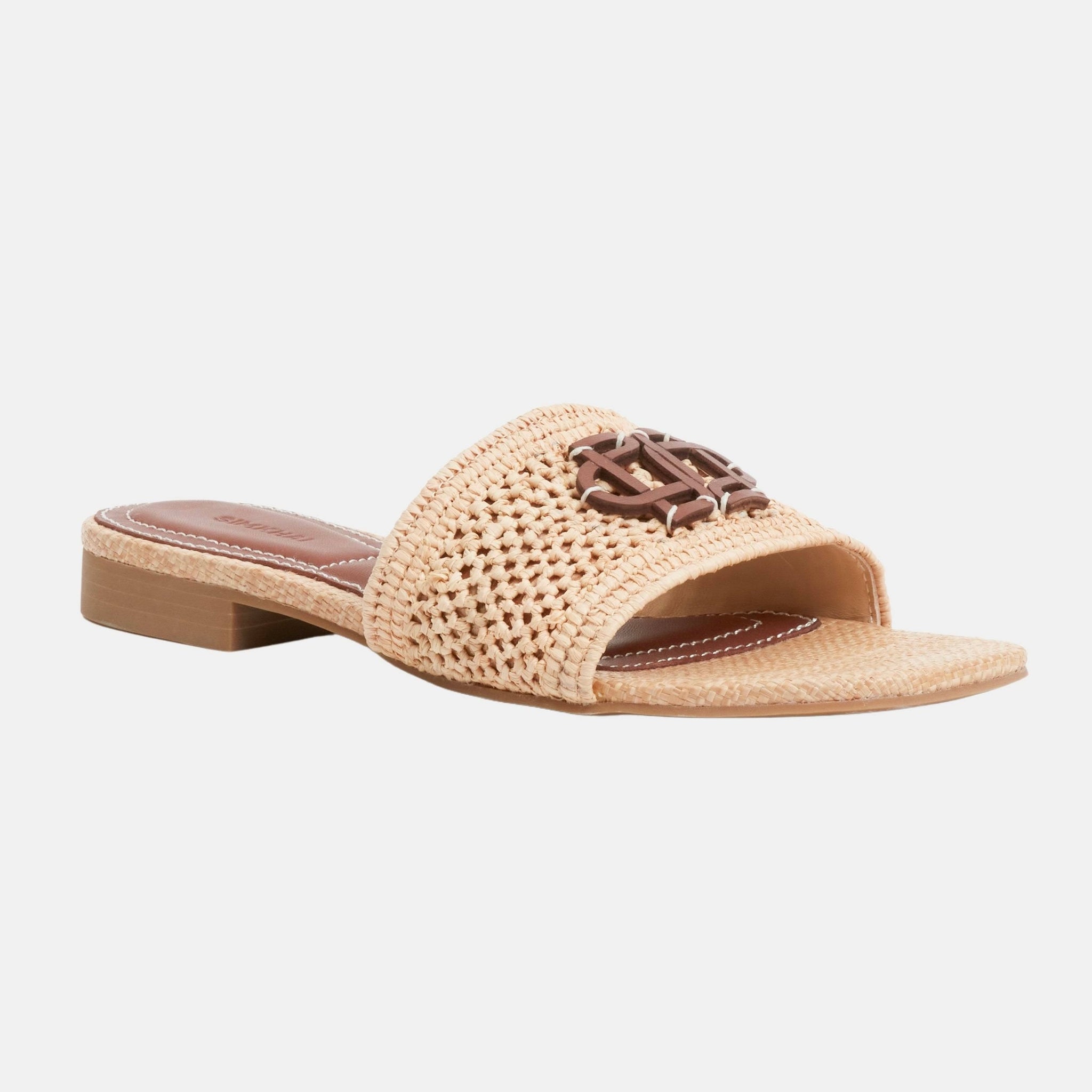 DELPHI Raffia Flat Sandal