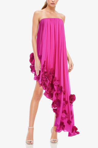 Strapless High/Low Dress