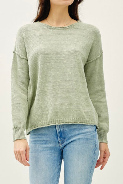 Boxy Cut Sweater (Sage)