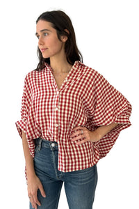 Flowy Oversized Check shirt