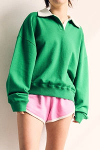 Collared Sweatshirt (Green)