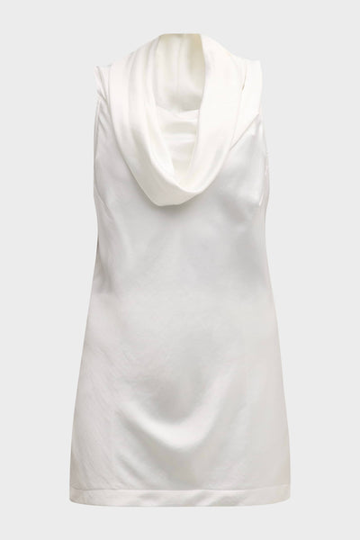 Ivory Cowl Top Satin