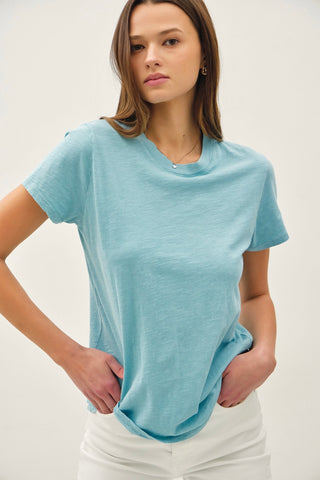 Acid Wash Tee Blue