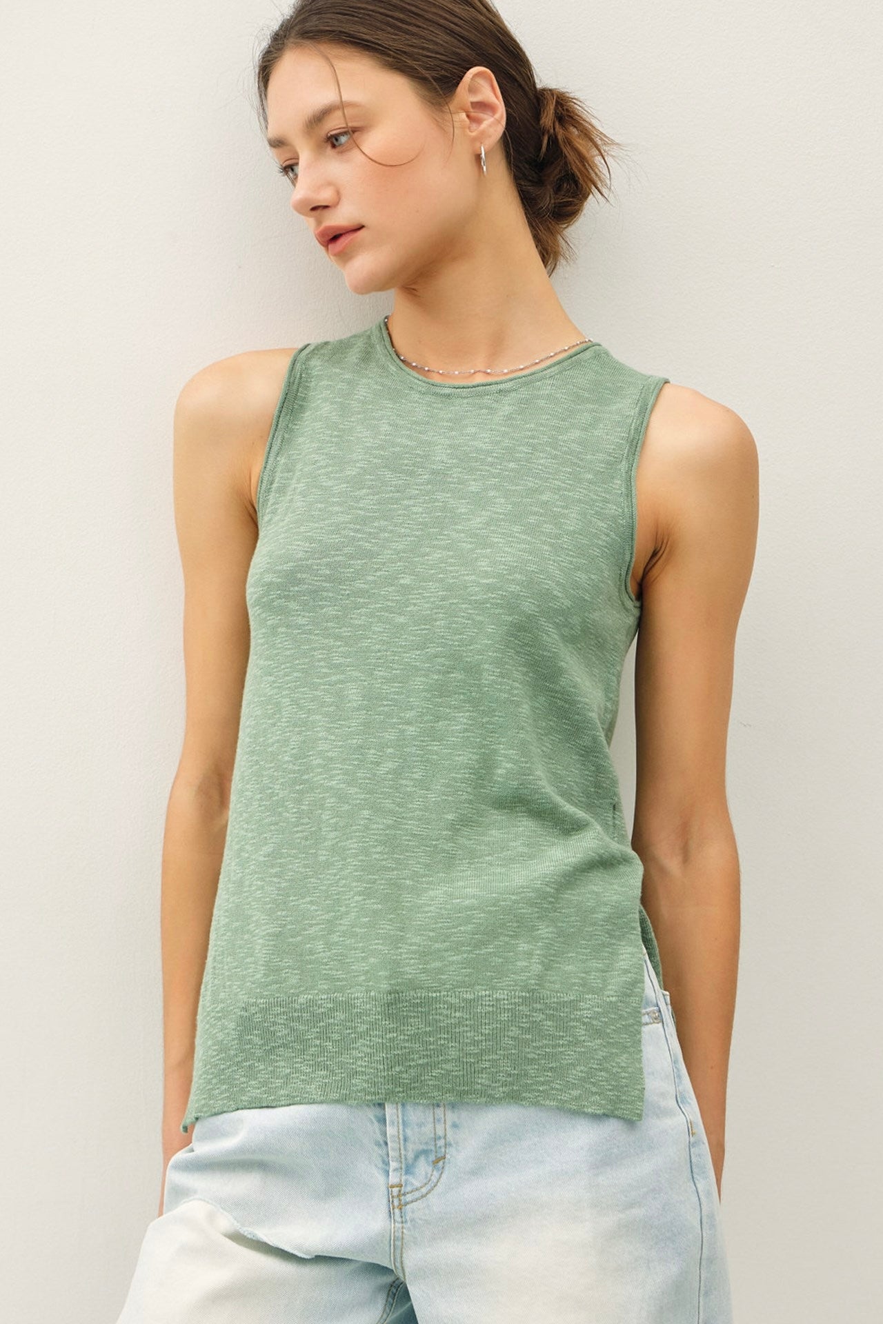 Knit Tank Spruce