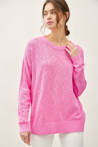 Slub Sweater Pink