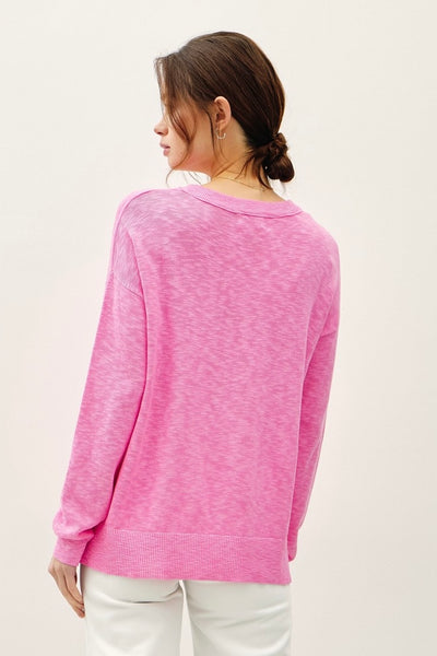 Slub Sweater Pink