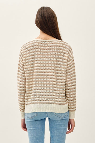 Striped Crochet Sweater