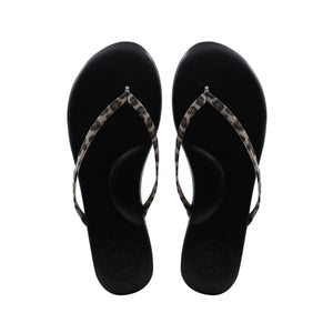 Indie Sandal Black Leopard