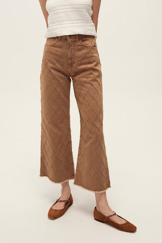 TAYLOR Crop H/R Wide Hazelnut