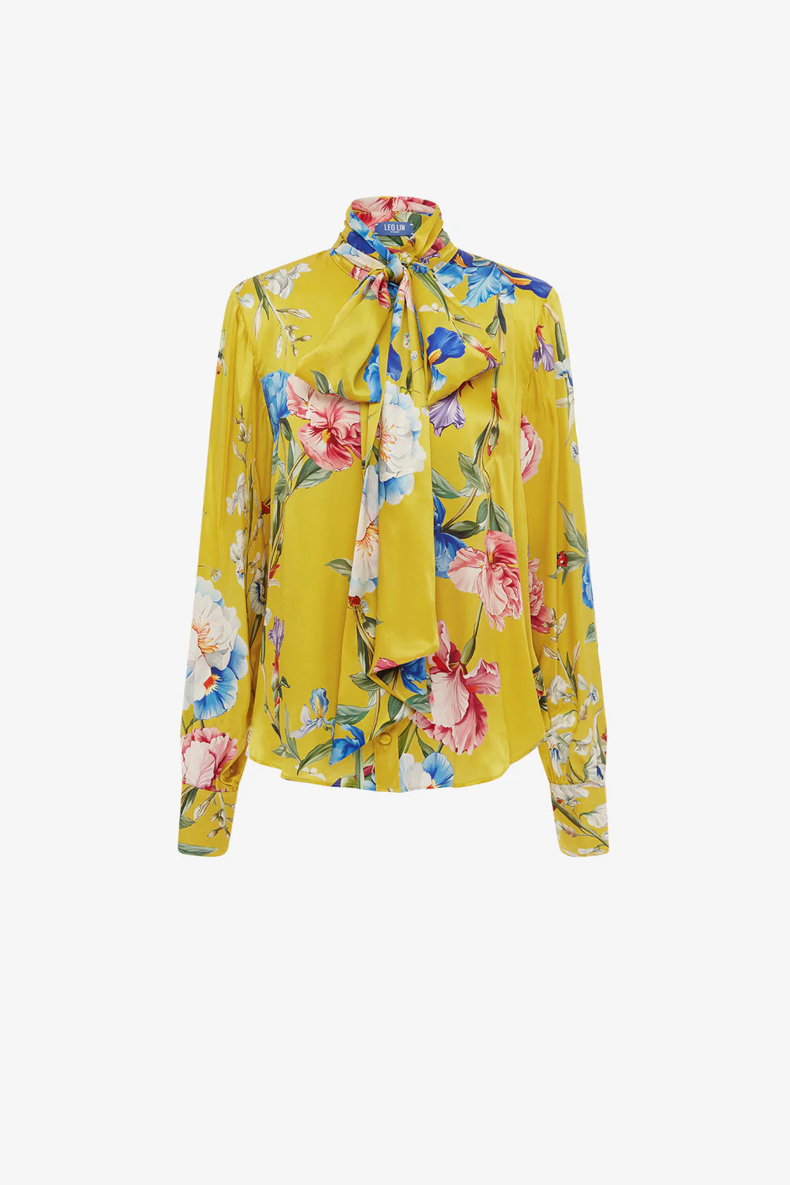 FREYA Tie Neck Silk Blouse