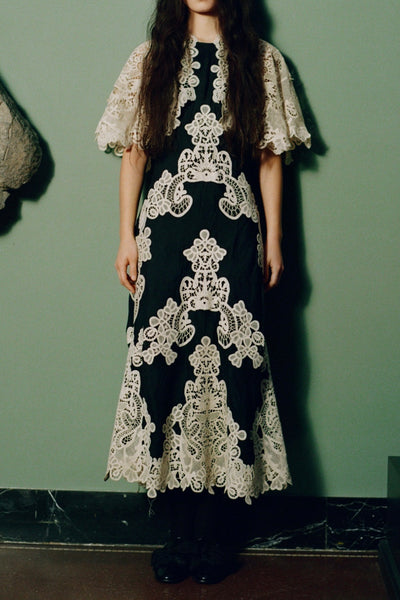 MEDINA Lace Midi Dress