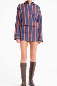 Cynthia Dress (Railroad Stripe)