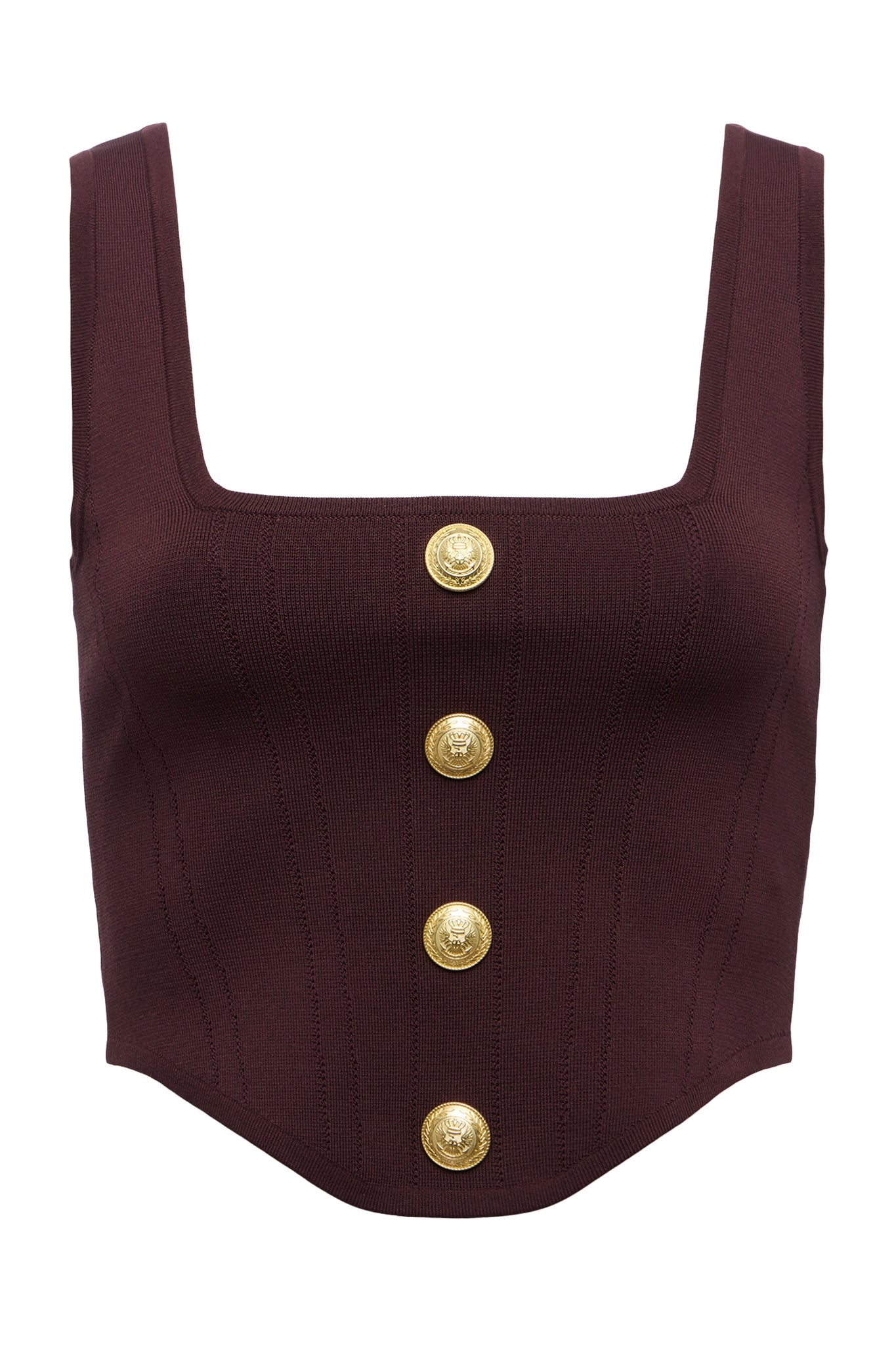 SAGA Square Neck Knit Top