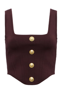 SAGA Square Neck Knit Top