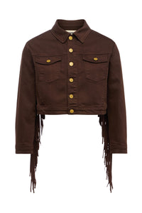 KODA Crop Fringe Jacket