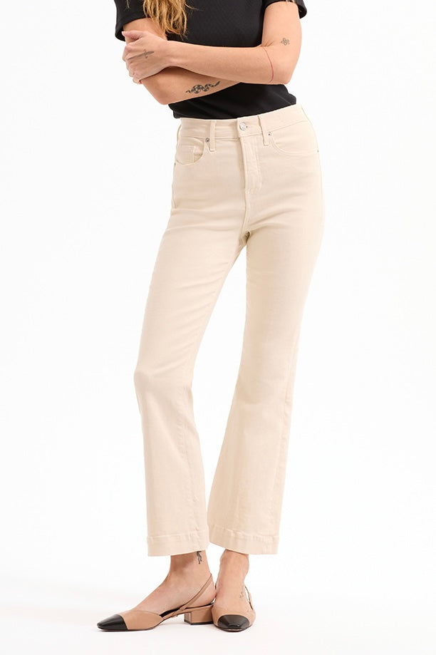 CARSON Ankle Flare Ecru