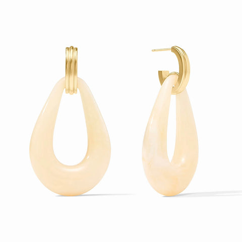CARNABY Doorknocker Earring Ivory