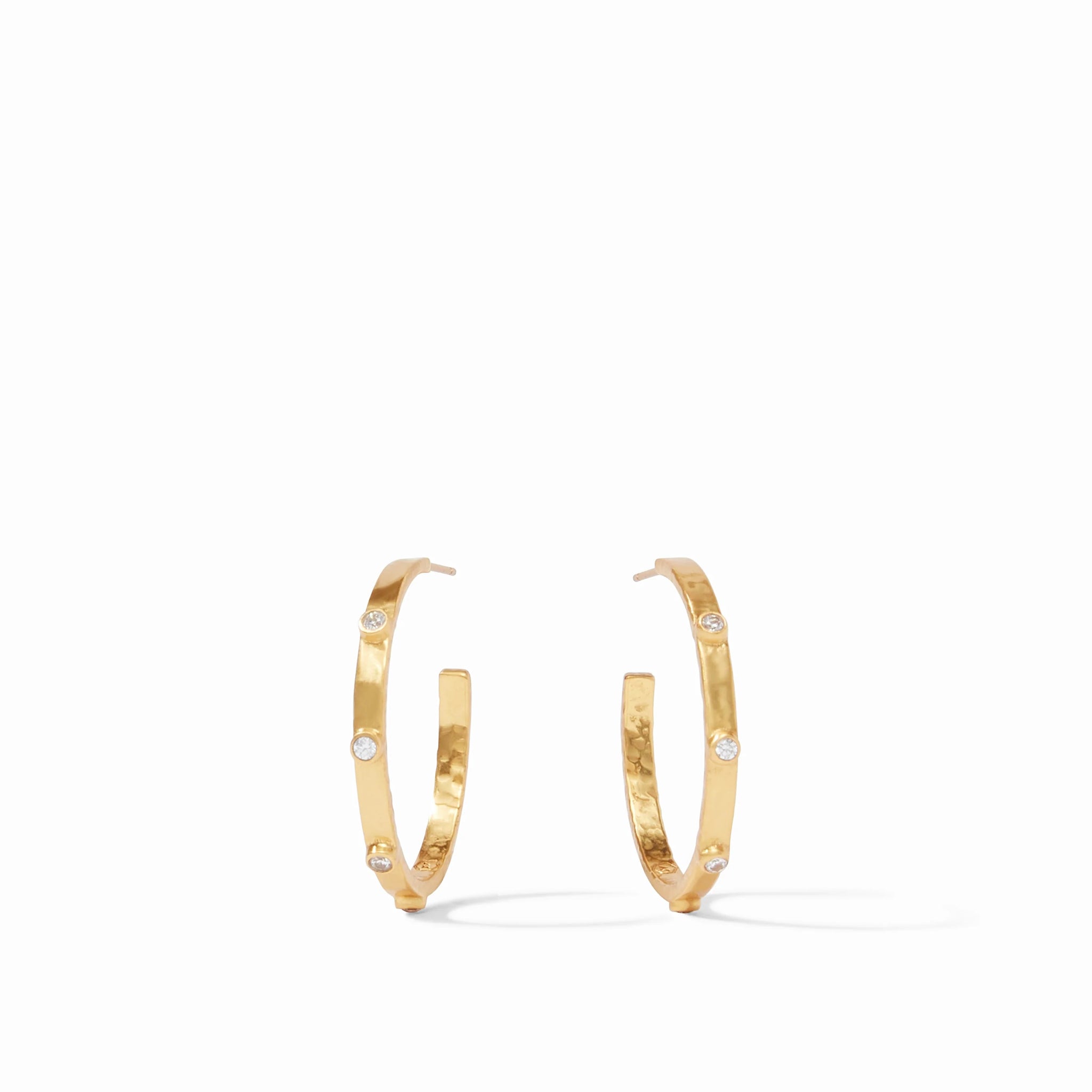 CRESCENT Stone Hoop M
