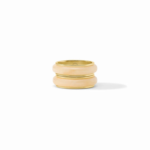 CARNABY Duet Ring Ivory