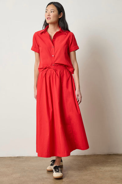 Elastic Cuff Button Down