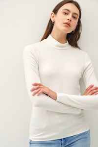 Turtle Neck Top Ivory