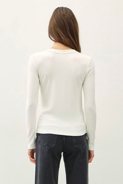 Crew Neck Long Sleeve Ivory
