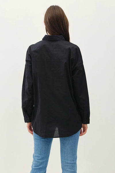 Oversized Button-down Black