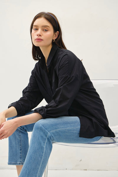 Oversized Button-down Black