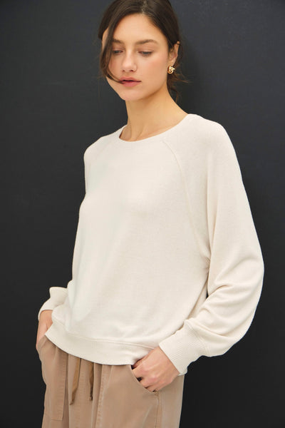 Raglan Sleeve Top Oatmeal